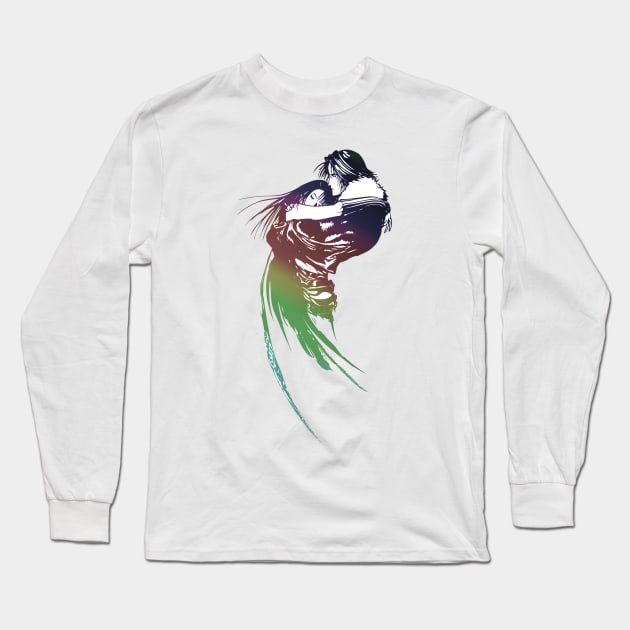 Final Fantasy 8 VIII Rainbow Logo Long Sleeve T-Shirt by nochi